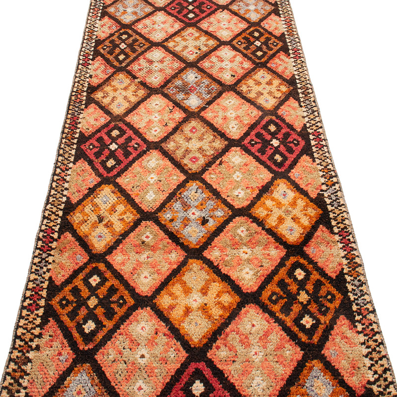 Vintage Tribal Runner Rug - 2' 10" x 13' 5" (34" x 161") - K0092983
