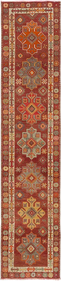 Vintage Tribal Runner Rug - 2' 8" x 12' 8" (32" x 152")