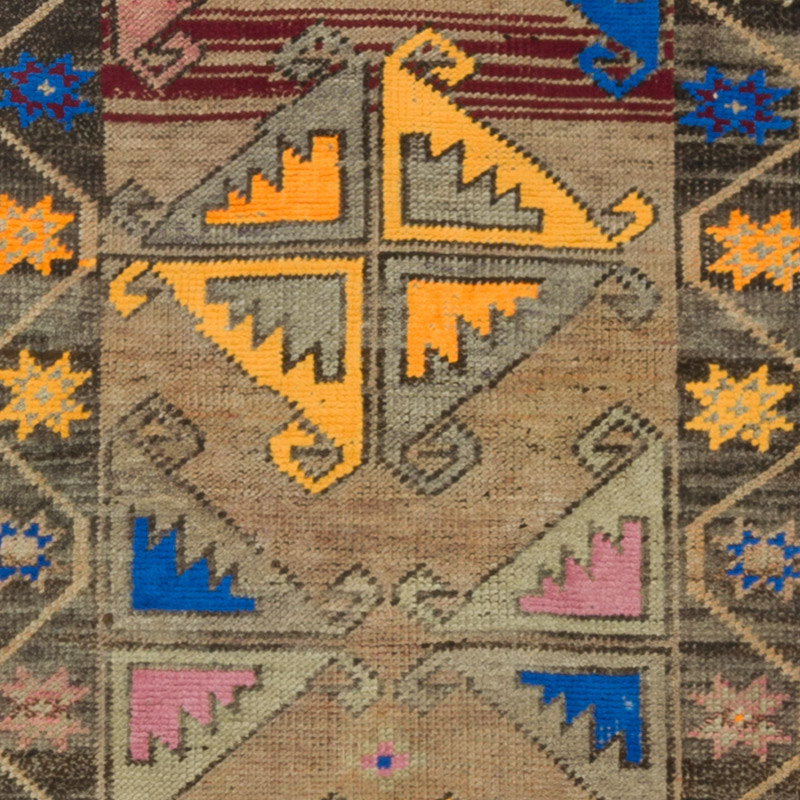 Vintage Tribal Runner Rug - 3'  x 10' 9" (36" x 129") - K0092985