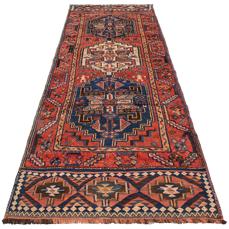 Vintage Tribal Runner Rug - 3' 1" x 10' 3" (37" x 123") - K0092986