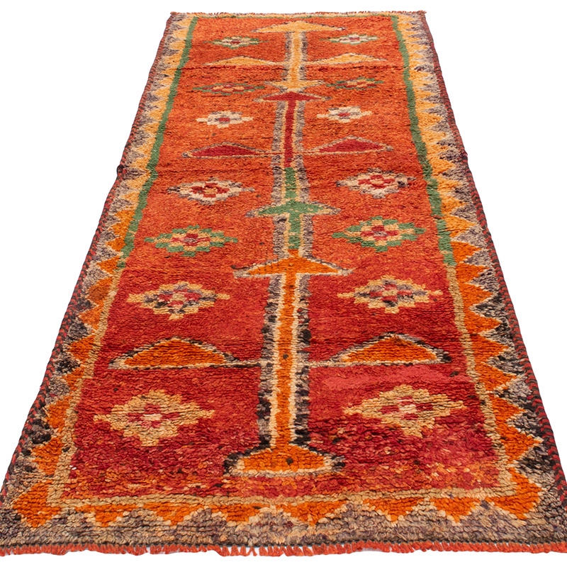 Vintage Tribal Runner Rug - 3'  x 8' 6" (36" x 102") - K0092987