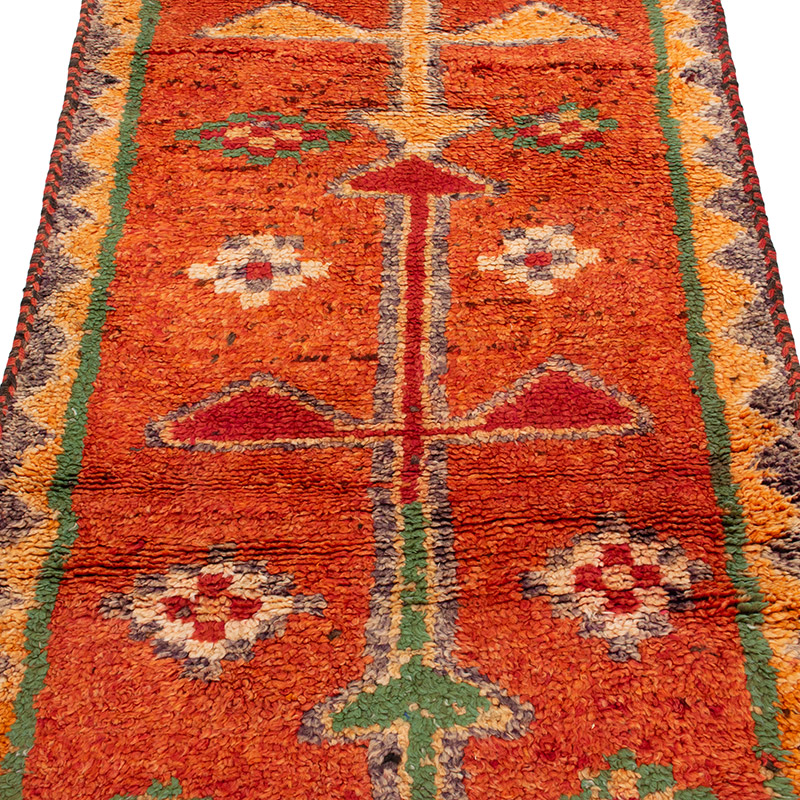 Vintage Tribal Runner Rug - 3'  x 8' 6" (36" x 102") - K0092987