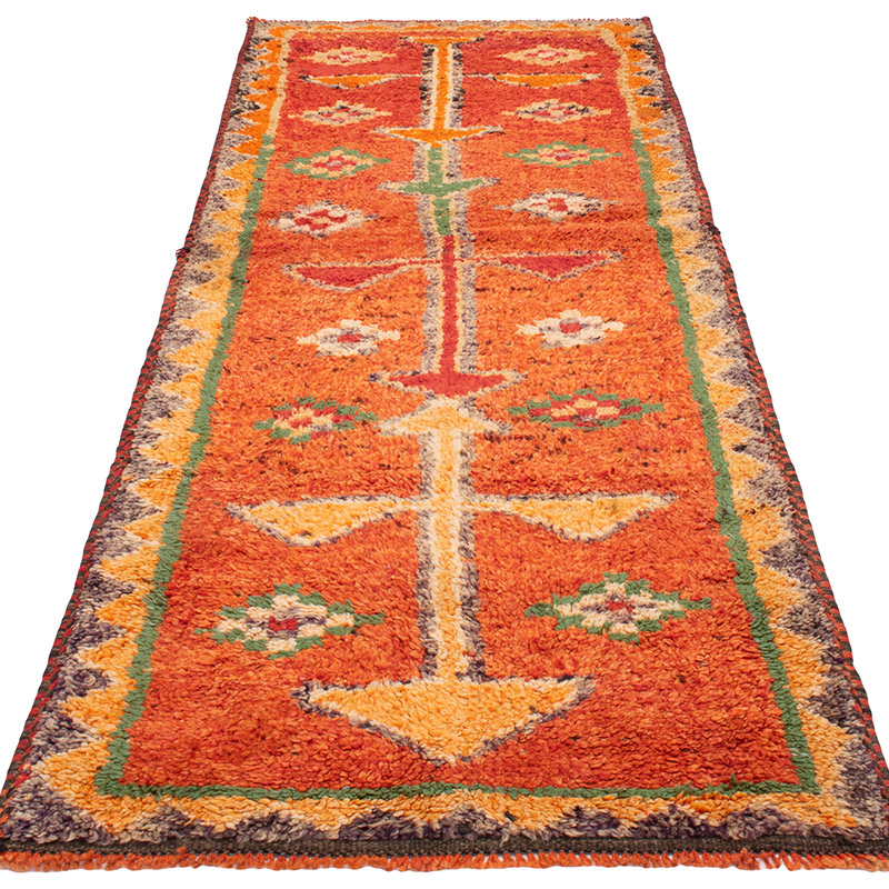 Vintage Tribal Runner Rug - 3'  x 8' 6" (36" x 102") - K0092987
