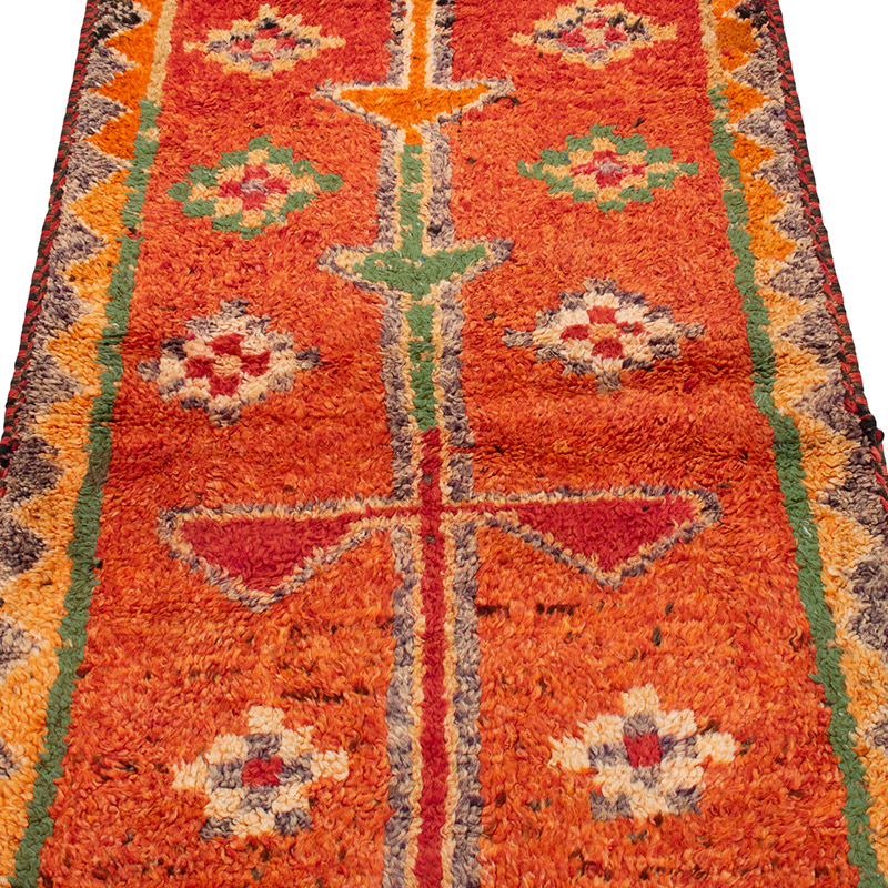Vintage Tribal Runner Rug - 3'  x 8' 6" (36" x 102") - K0092987