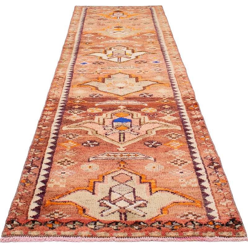 Vintage Tribal Runner Rug - 2' 9" x 11'  (33" x 132") - K0092988
