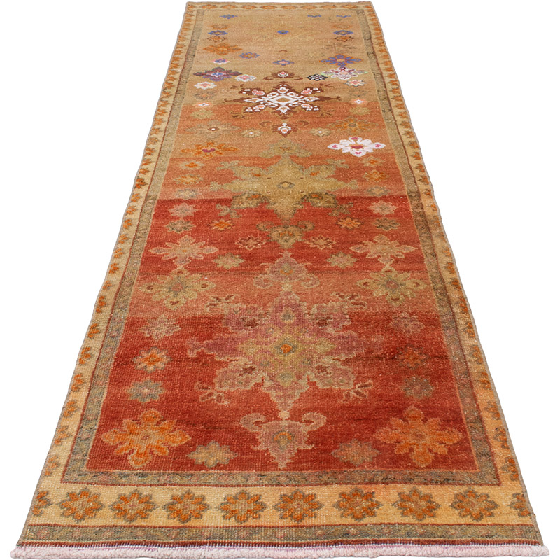 Vintage Tribal Runner Rug - 2' 7" x 9' 10" (31" x 118") - K0092989