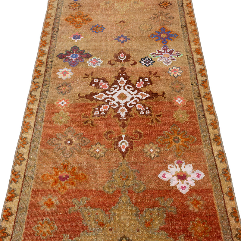 Vintage Tribal Runner Rug - 2' 7" x 9' 10" (31" x 118") - K0092989