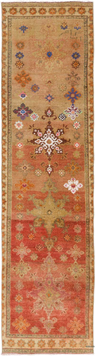 Vintage Tribal Runner Rug - 2' 7" x 9' 10" (31" x 118")