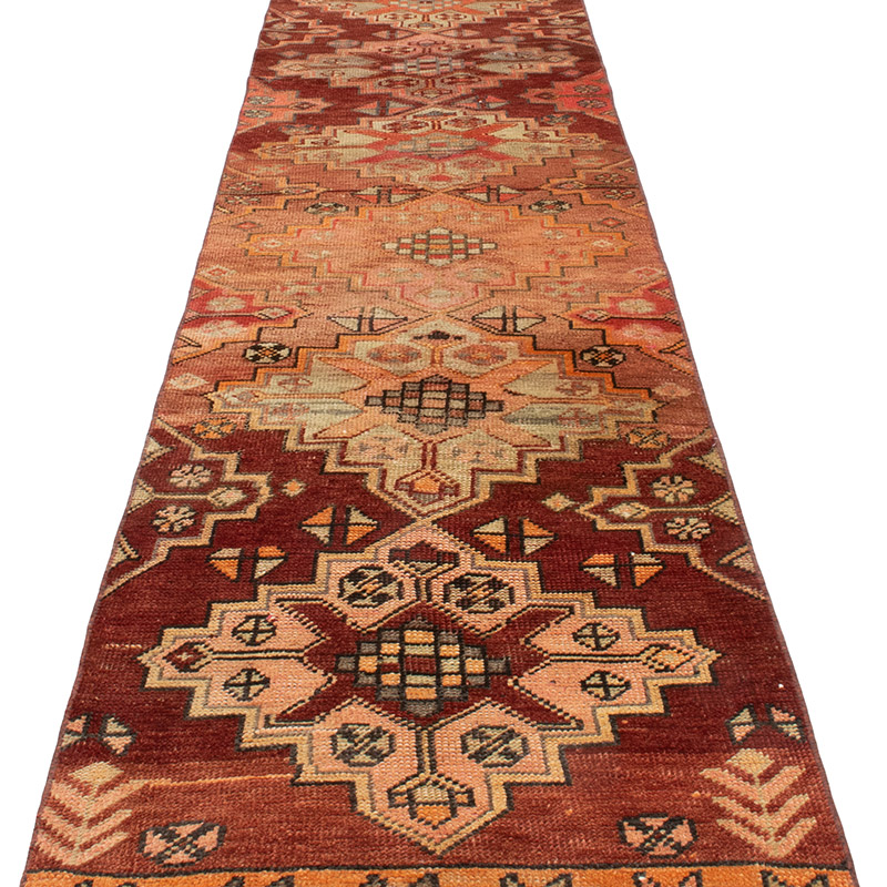 Vintage Tribal Runner Rug - 2' 7" x 10' 9" (31" x 129") - K0092991