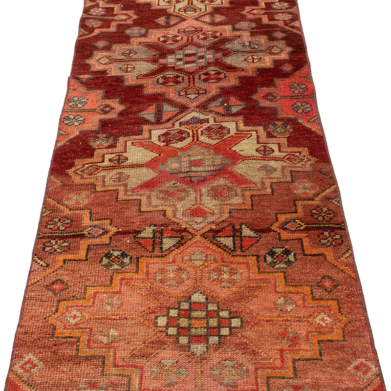 Vintage Tribal Runner Rug - 2' 7" x 10' 9" (31" x 129") - K0092991