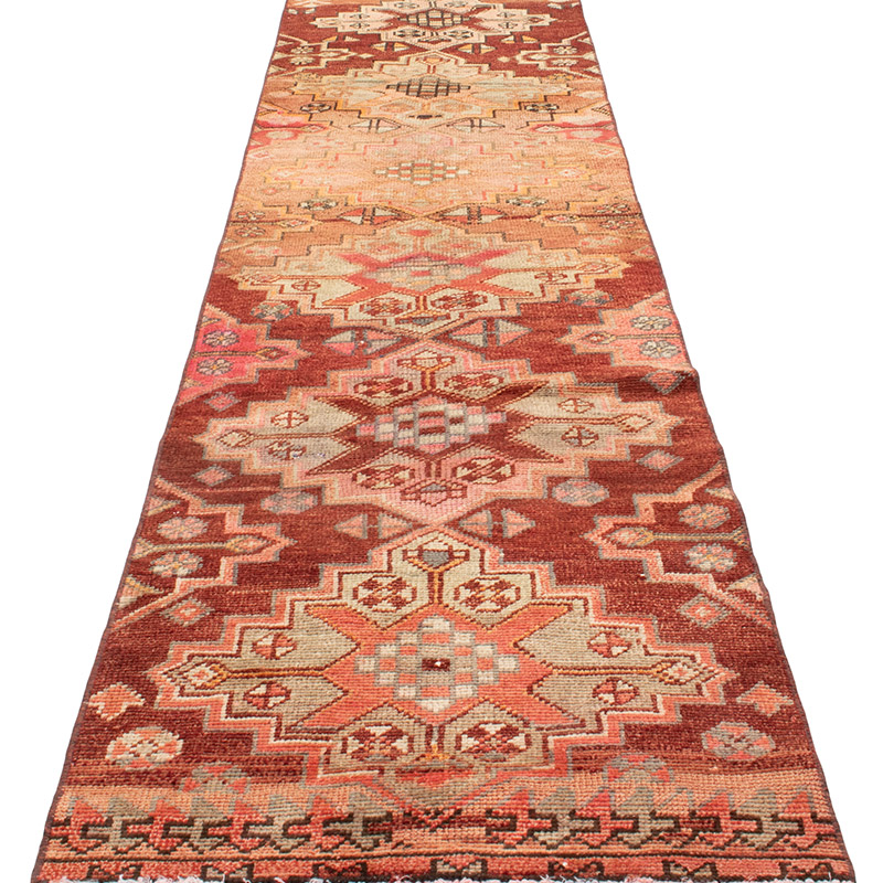 Vintage Tribal Runner Rug - 2' 7" x 10' 9" (31" x 129") - K0092991