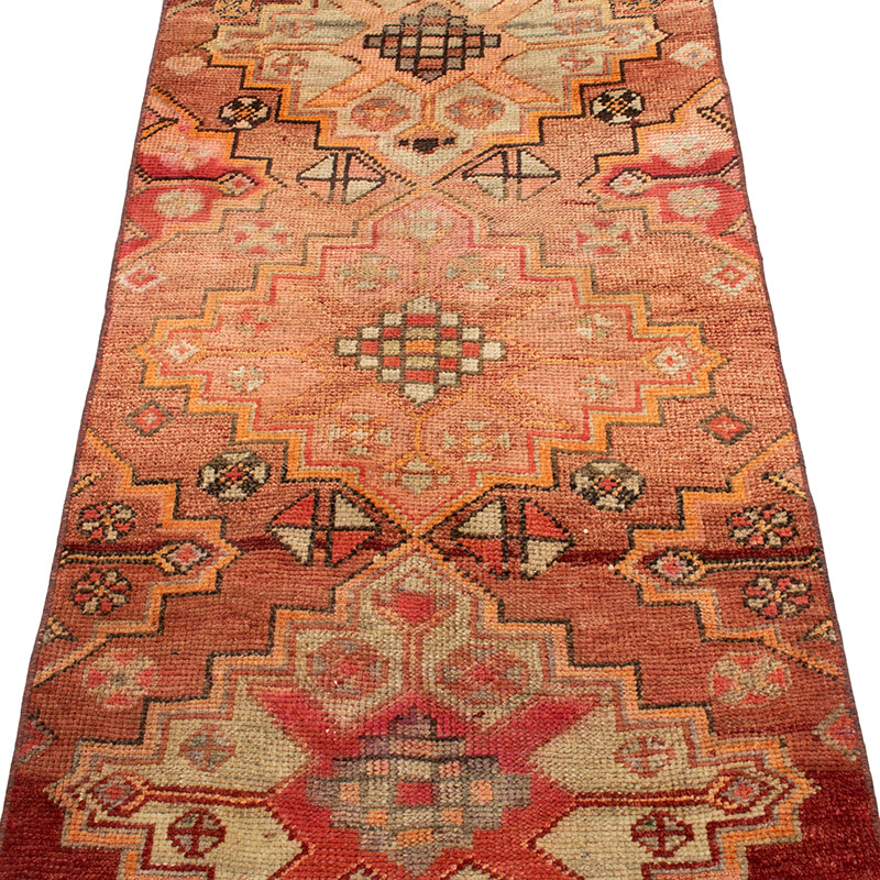 Vintage Tribal Runner Rug - 2' 7" x 10' 9" (31" x 129") - K0092991
