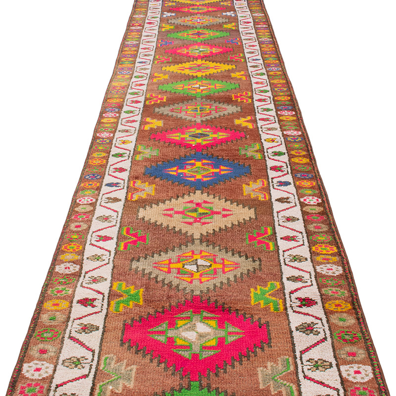 Vintage Tribal Runner Rug - 2' 10" x 12' 10" (34" x 154") - K0092992