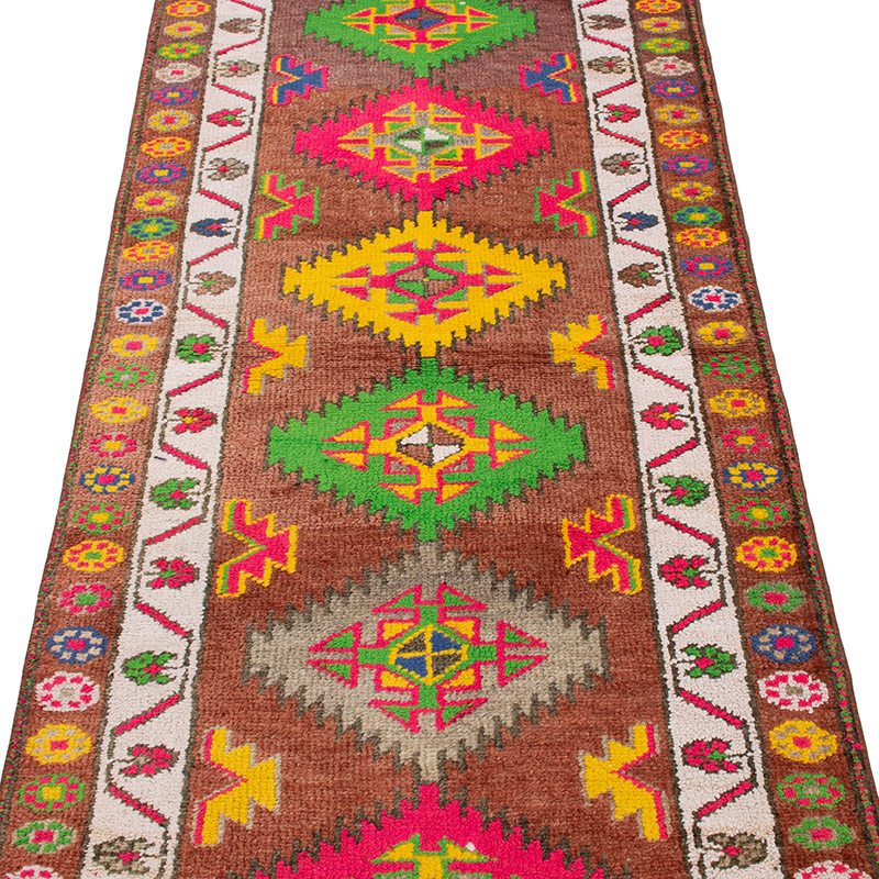 Vintage Tribal Runner Rug - 2' 10" x 12' 10" (34" x 154") - K0092992