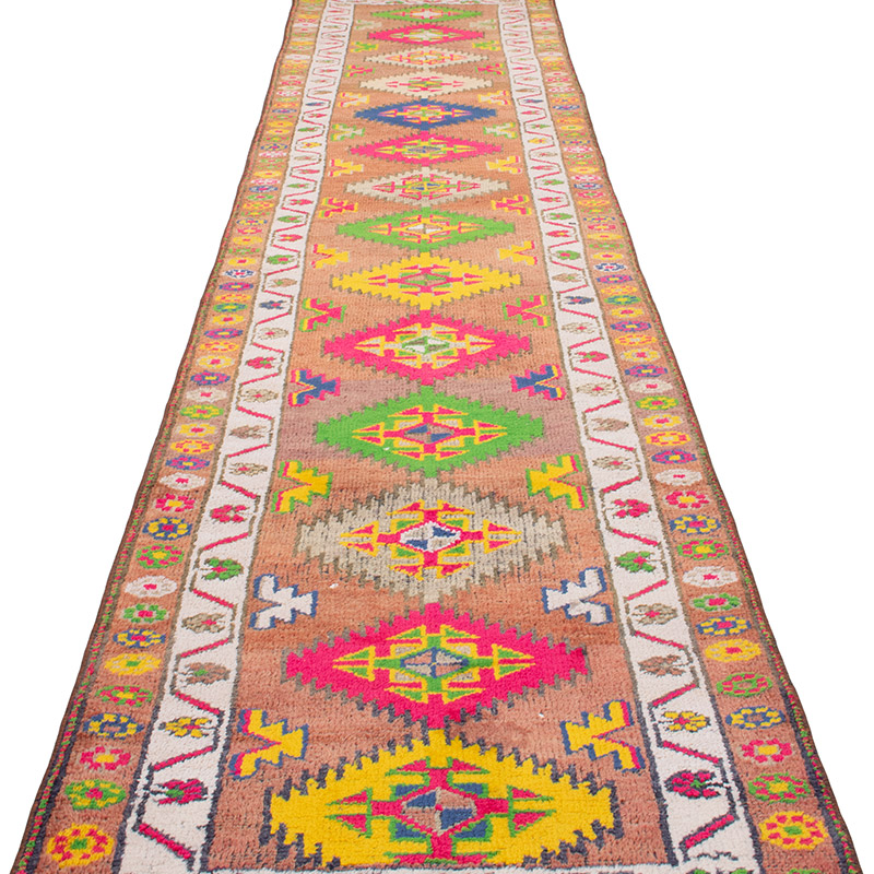 Vintage Tribal Runner Rug - 2' 10" x 12' 10" (34" x 154") - K0092992