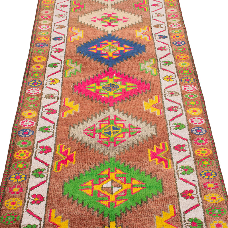 Vintage Tribal Runner Rug - 2' 10" x 12' 10" (34" x 154") - K0092992
