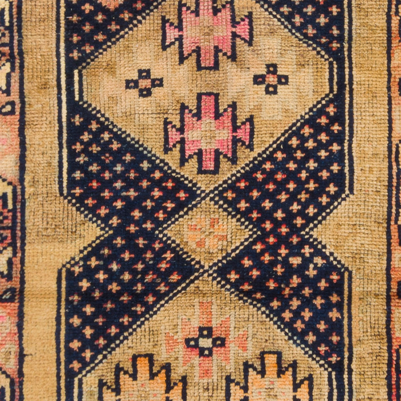 Vintage Tribal Runner Rug - 3' 3" x 11' 5" (39" x 137") - K0092994