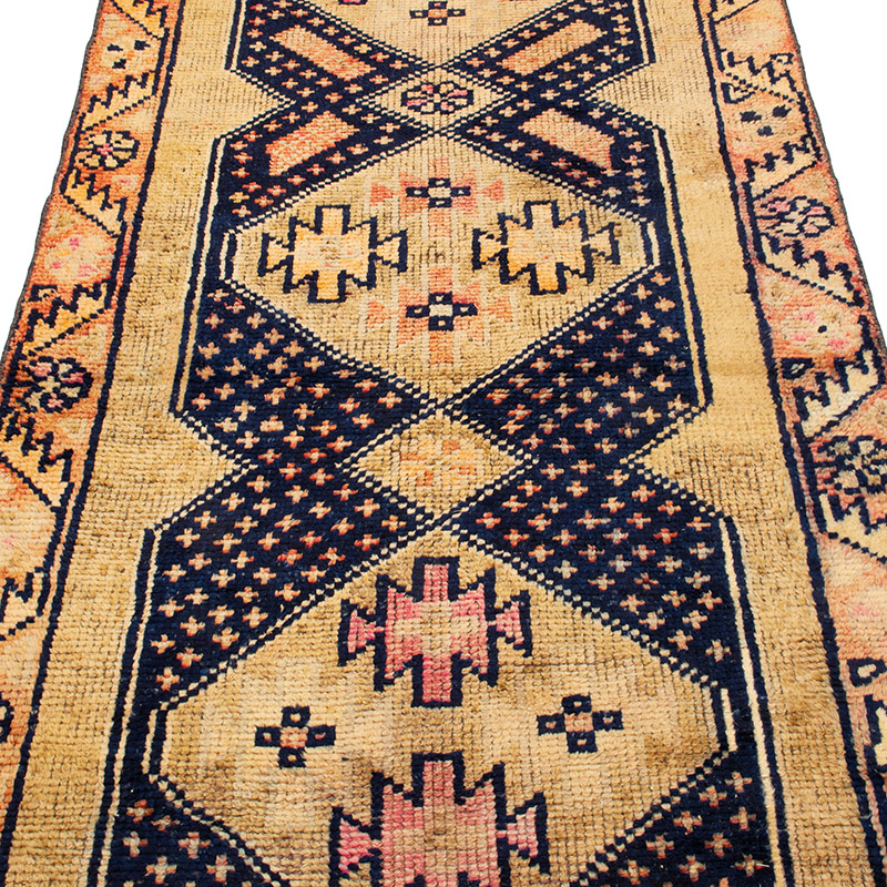 Vintage Tribal Runner Rug - 3' 3" x 11' 5" (39" x 137") - K0092994