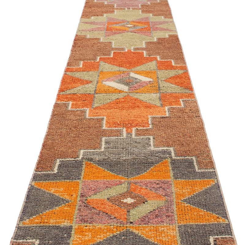 Vintage Tribal Runner Rug - 2' 6" x 12' 6" (30" x 150") - K0092995
