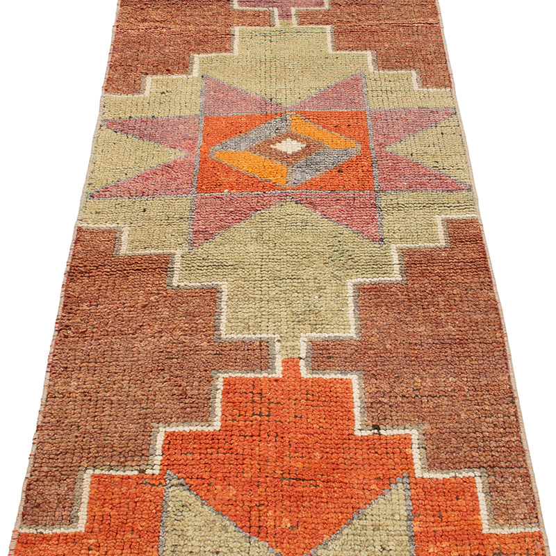 Vintage Tribal Runner Rug - 2' 6" x 12' 6" (30" x 150") - K0092995
