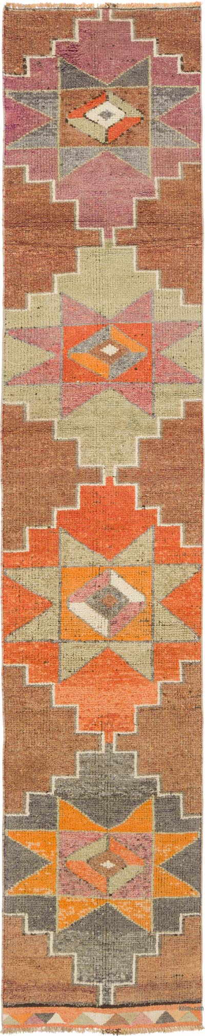 Vintage Tribal Runner Rug - 2' 6" x 12' 6" (30" x 150")