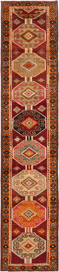 Vintage Anadolu Yolluk - 87 cm x 410 cm