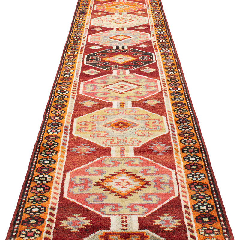 Vintage Tribal Runner Rug - 2' 10" x 13' 5" (34" x 161") - K0092996