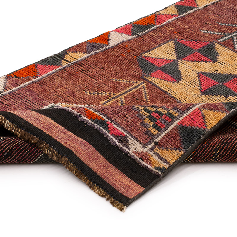 Vintage Tribal Runner Rug - 2' 10" x 12' 4" (34" x 148") - K0092997