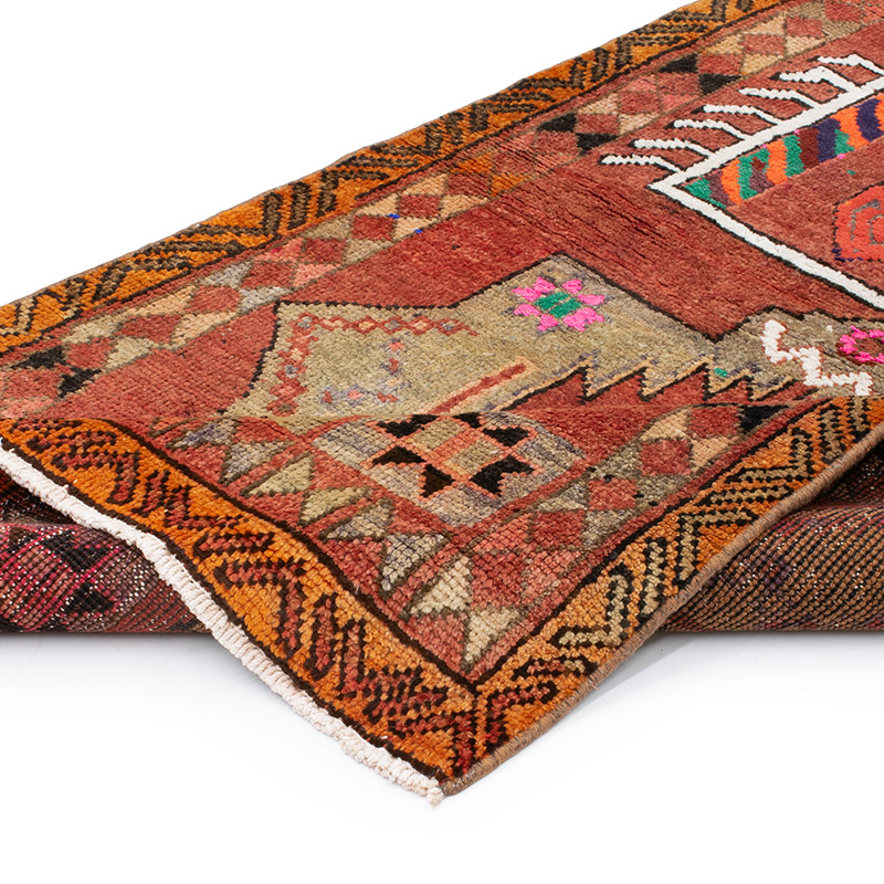 Vintage Tribal Runner Rug - 3' 4" x 10' 2" (40" x 122") - K0092998