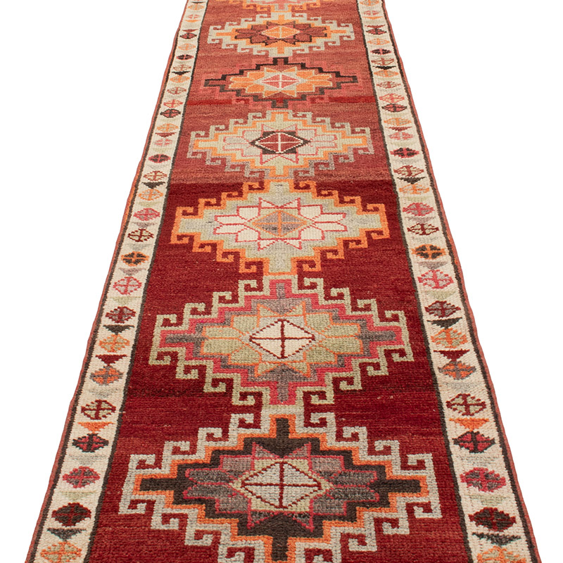 Vintage Tribal Runner Rug - 2' 4" x 13' 1" (28" x 157") - K0092999