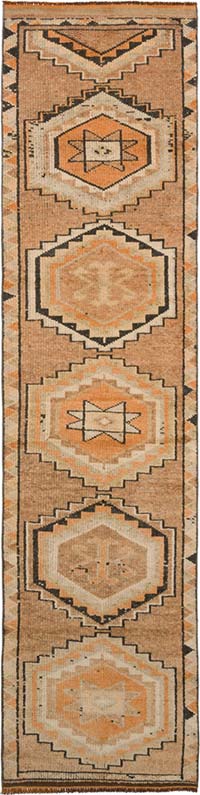 Vintage Tribal Runner Rug - 2' 10" x 11' 4" (34" x 136")
