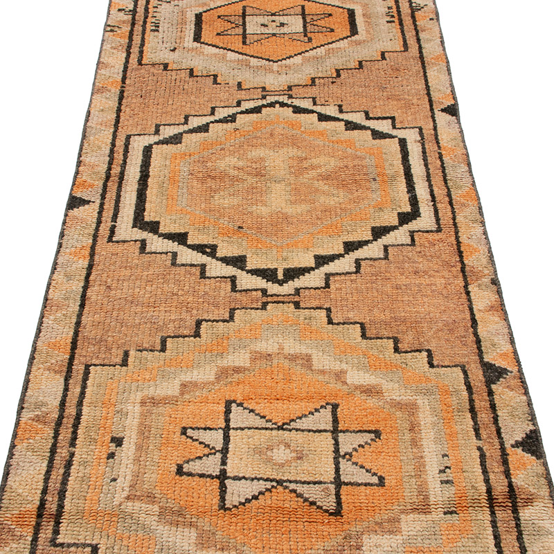 Vintage Tribal Runner Rug - 2' 10" x 11' 4" (34" x 136") - K0093000