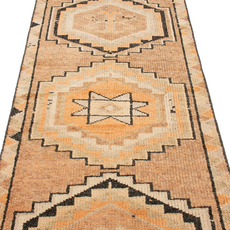 Vintage Tribal Runner Rug - 2' 10" x 11' 4" (34" x 136") - K0093000