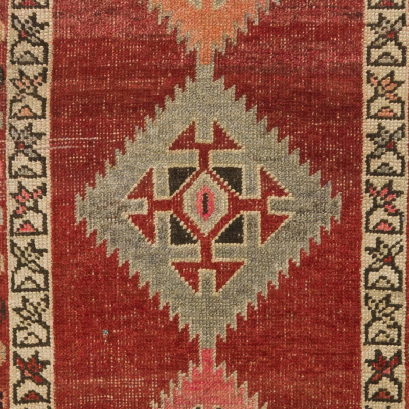 Vintage Tribal Runner Rug - 2' 9" x 10' 1" (33" x 121") - K0093002