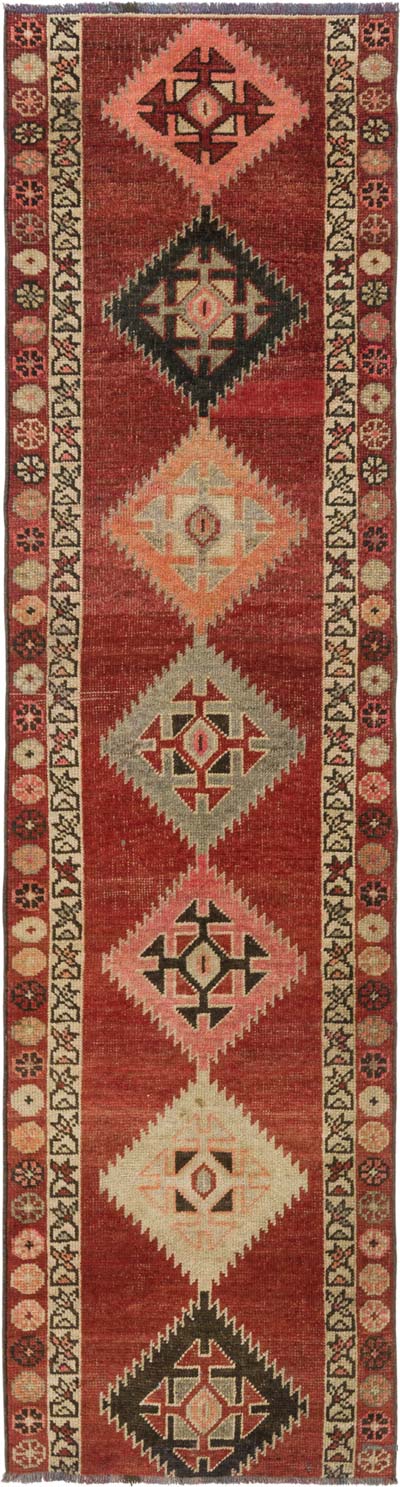Vintage Tribal Runner Rug - 2' 9" x 10' 1" (33" x 121")