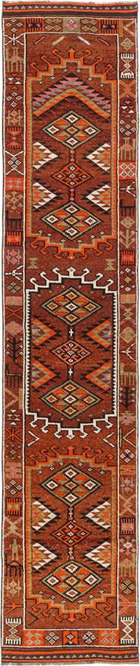 Vintage Anadolu Yolluk - 90 cm x 423 cm