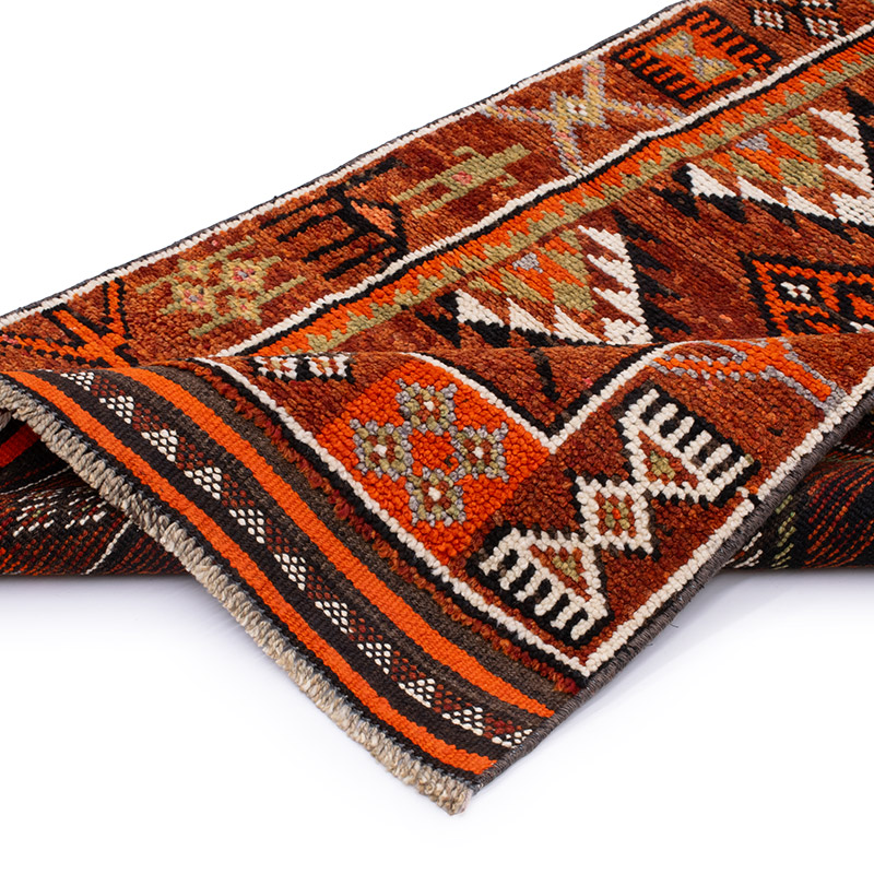 Vintage Tribal Runner Rug - 2' 11" x 13' 11" (35" x 167") - K0093003