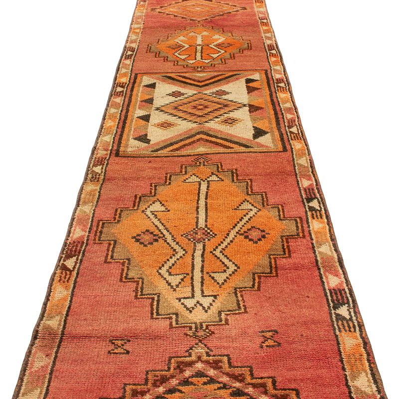 Vintage Tribal Runner Rug - 2' 7" x 13' 8" (31" x 164") - K0093004