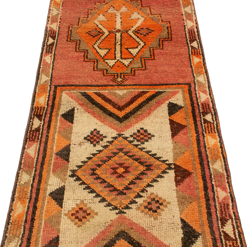 Vintage Tribal Runner Rug - 2' 7" x 13' 8" (31" x 164") - K0093004
