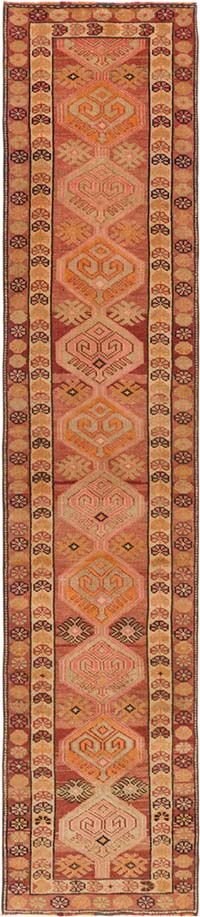 Vintage Tribal Runner Rug - 2' 10" x 13' 1" (34" x 157")