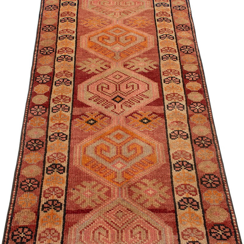 Vintage Tribal Runner Rug - 2' 10" x 13' 1" (34" x 157") - K0093005