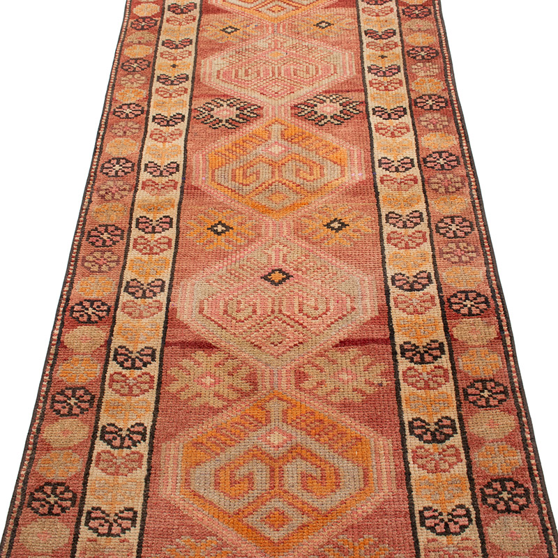 Vintage Tribal Runner Rug - 2' 10" x 13' 1" (34" x 157") - K0093005
