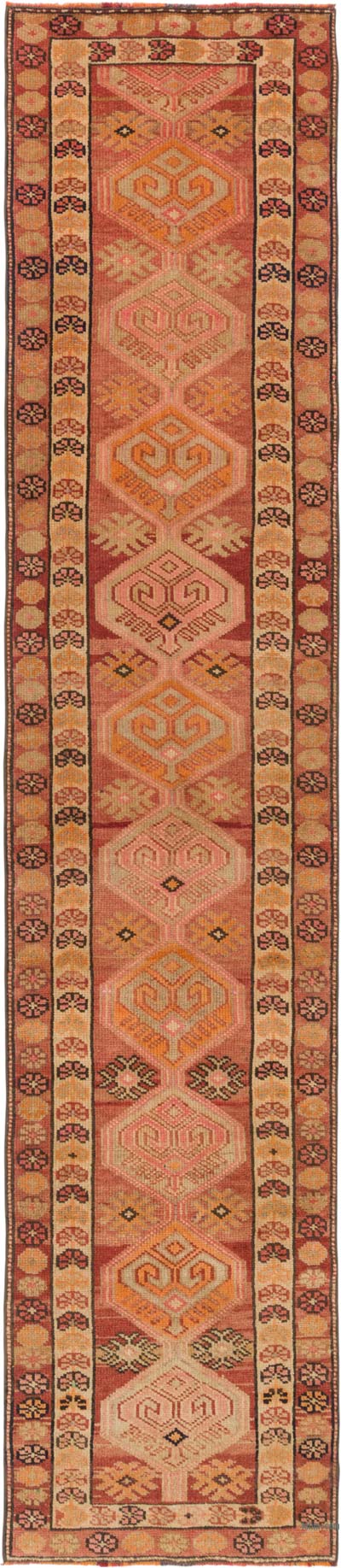 Vintage Tribal Runner Rug - 2' 10" x 13' 1" (34" x 157")