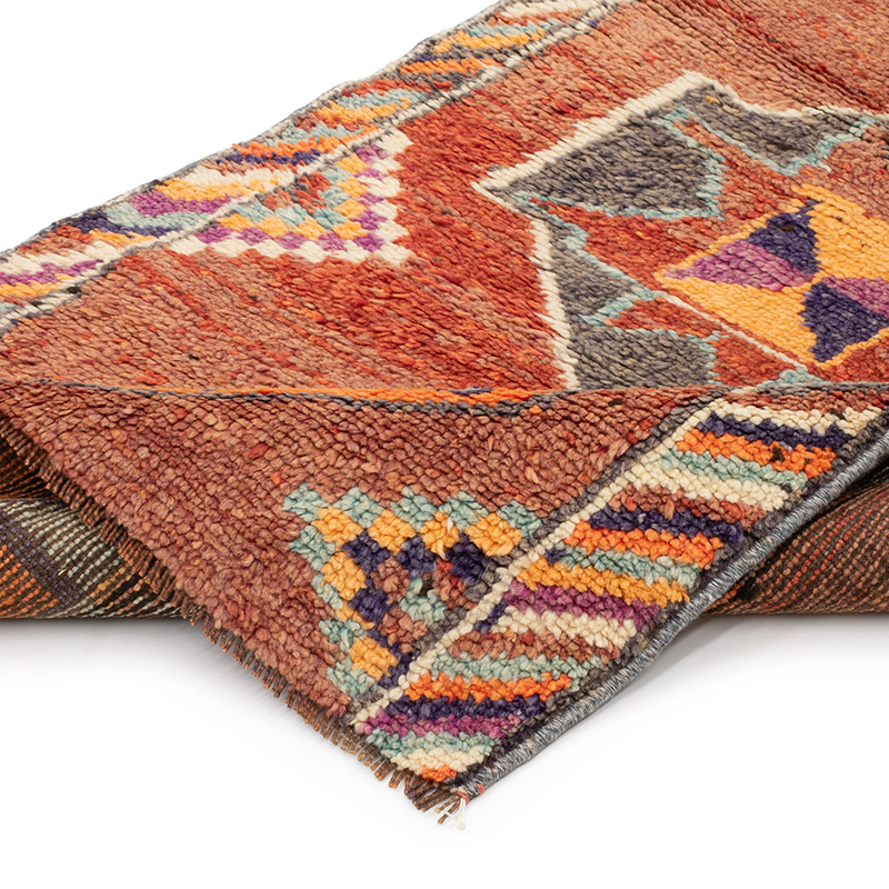 Vintage Tribal Runner Rug - 2' 9" x 7' 7" (33" x 91") - K0093006