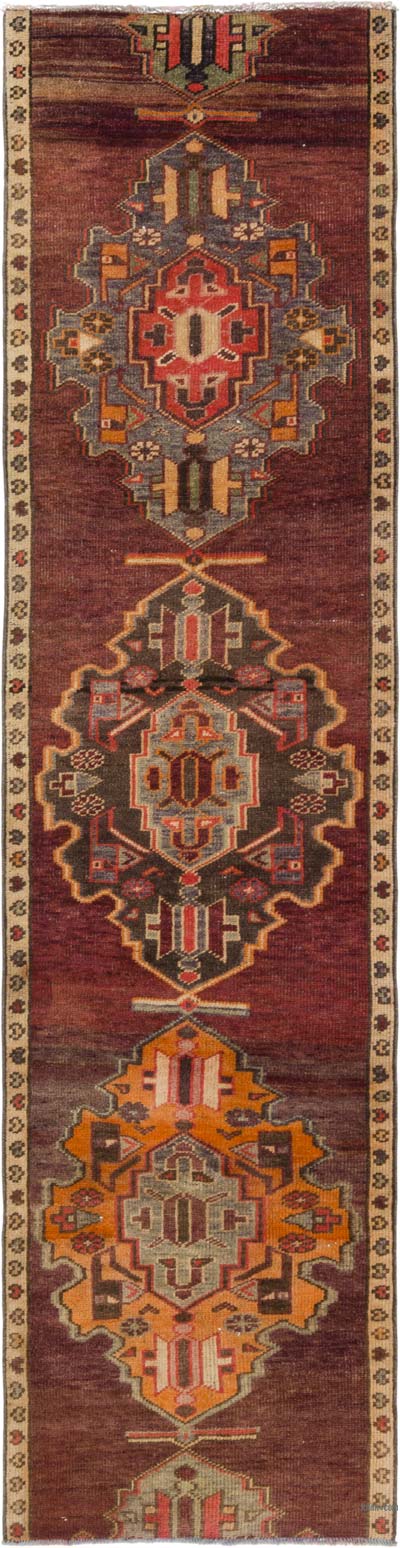 Vintage Tribal Runner Rug - 2' 10" x 11' 3" (34" x 135")