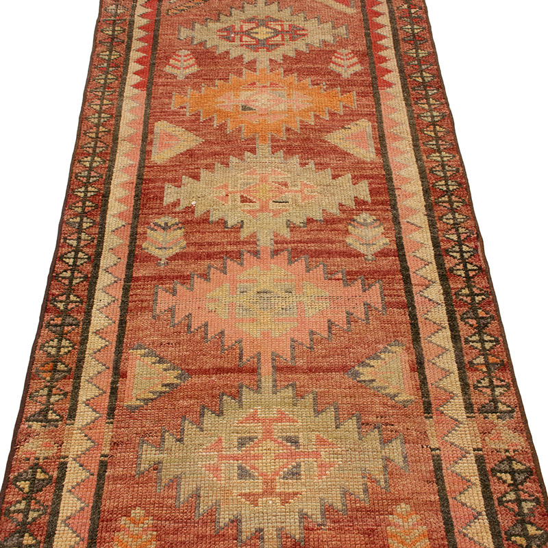 Vintage Tribal Runner Rug - 2' 10" x 12' 6" (34" x 150") - K0093008