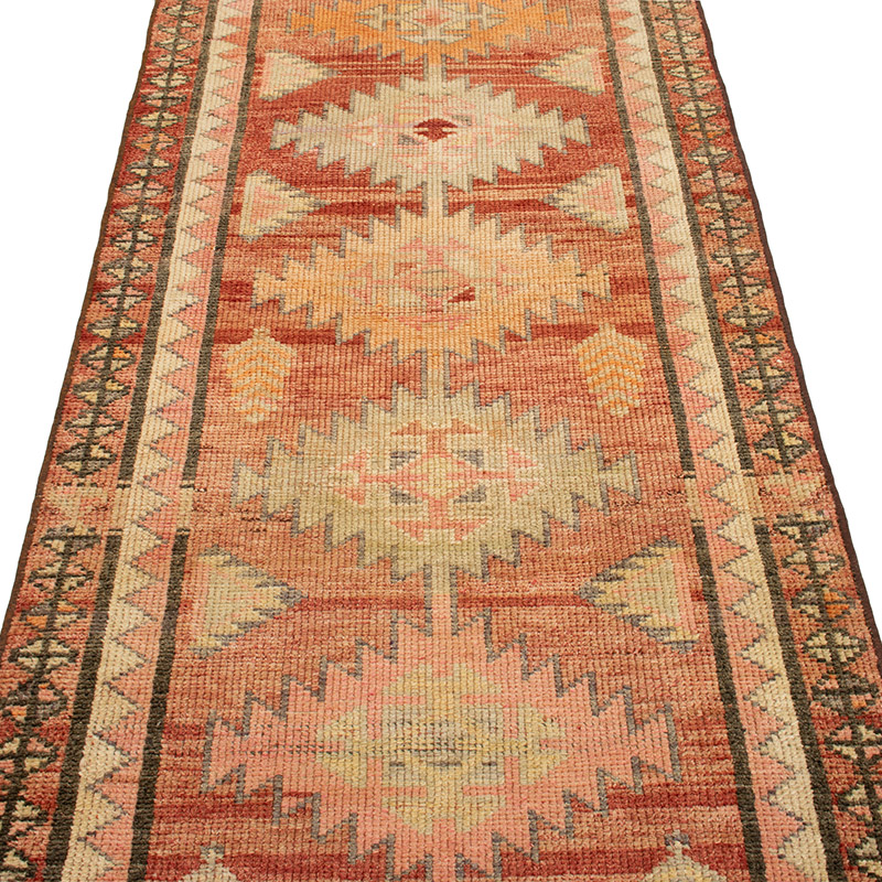 Vintage Tribal Runner Rug - 2' 10" x 12' 6" (34" x 150") - K0093008