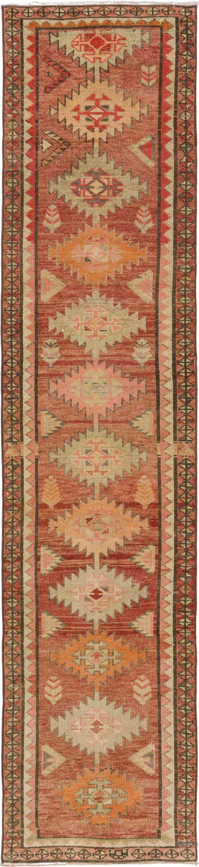 Vintage Tribal Runner Rug - 2' 10" x 12' 6" (34" x 150")