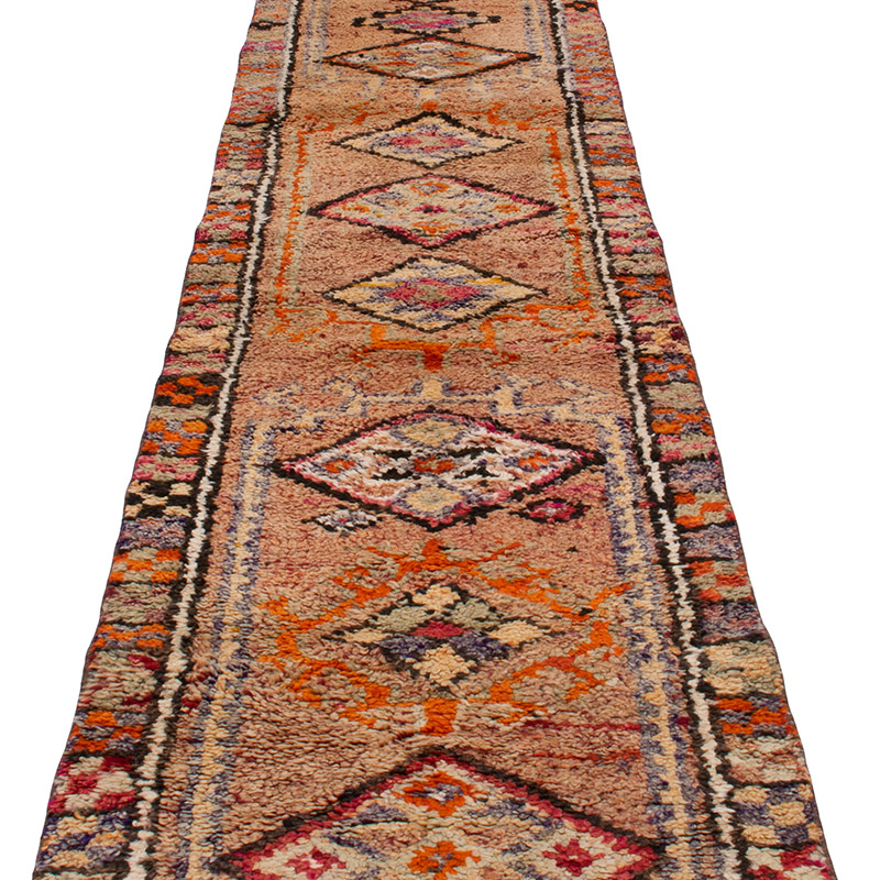 Vintage Tribal Runner Rug - 2' 4" x 13' 4" (28" x 160") - K0093009