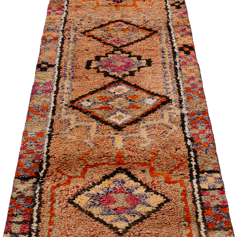 Vintage Tribal Runner Rug - 2' 4" x 13' 4" (28" x 160") - K0093009